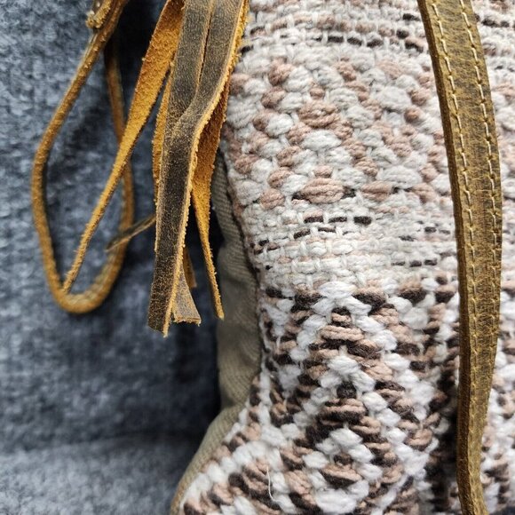 Myra Bag Contentment Small Crossbody Bag Upcycled Canvas Leather & Rug Western - Picture 7 of 14
